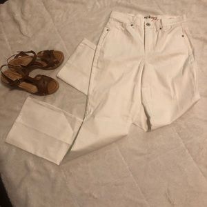 Style & Co Tummy Control White Jeans-Sz 4